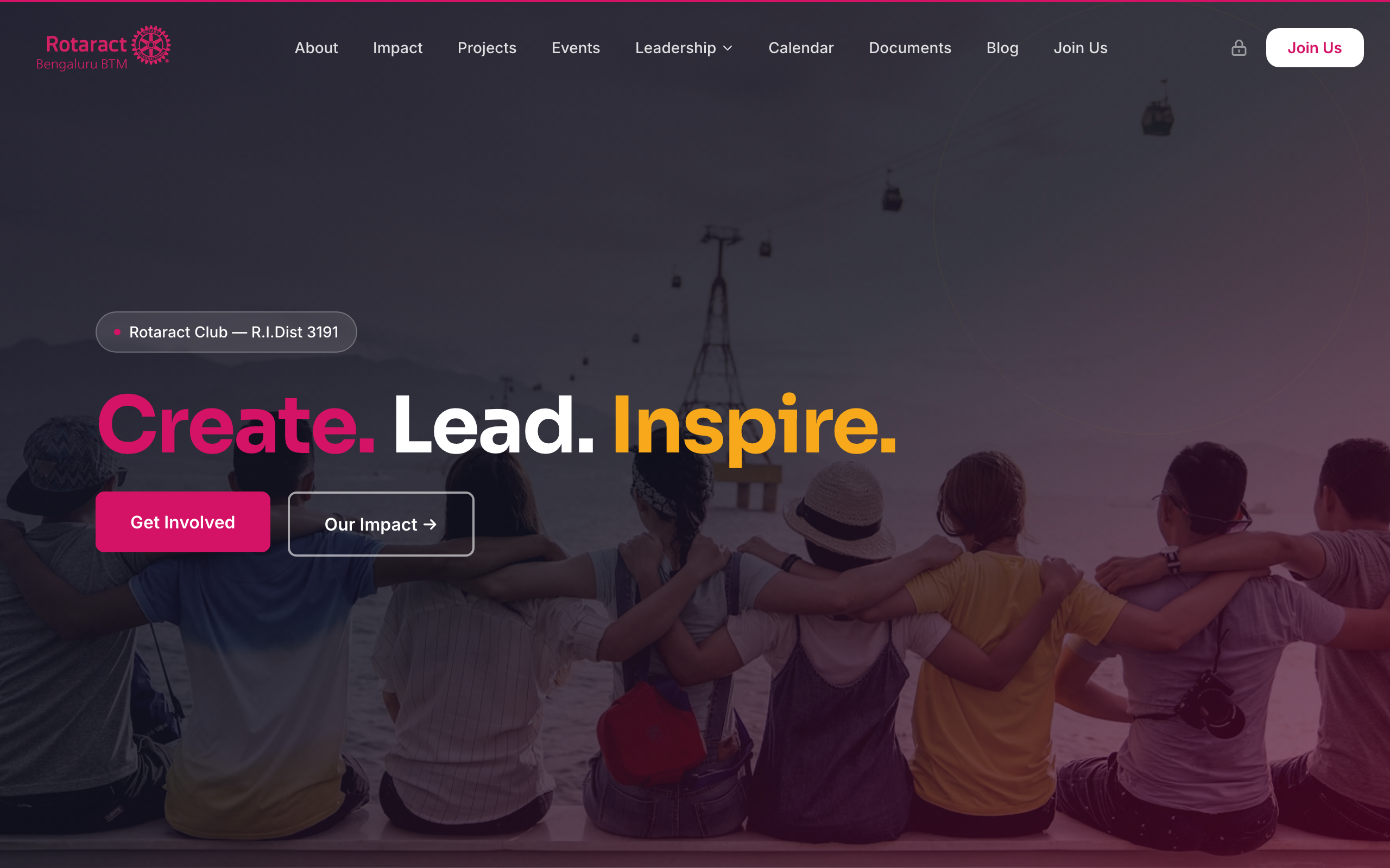 Screenshot of Rotaract Club of Bengaluru BTM